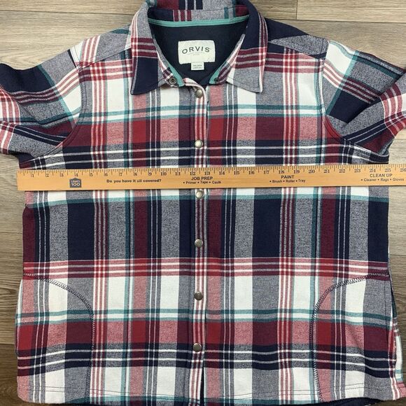 Orvis Women’s Size XXL Plaid Flannel Jacket Fleece Lined Shacket MULTI COLOR - Picture 4 of 6